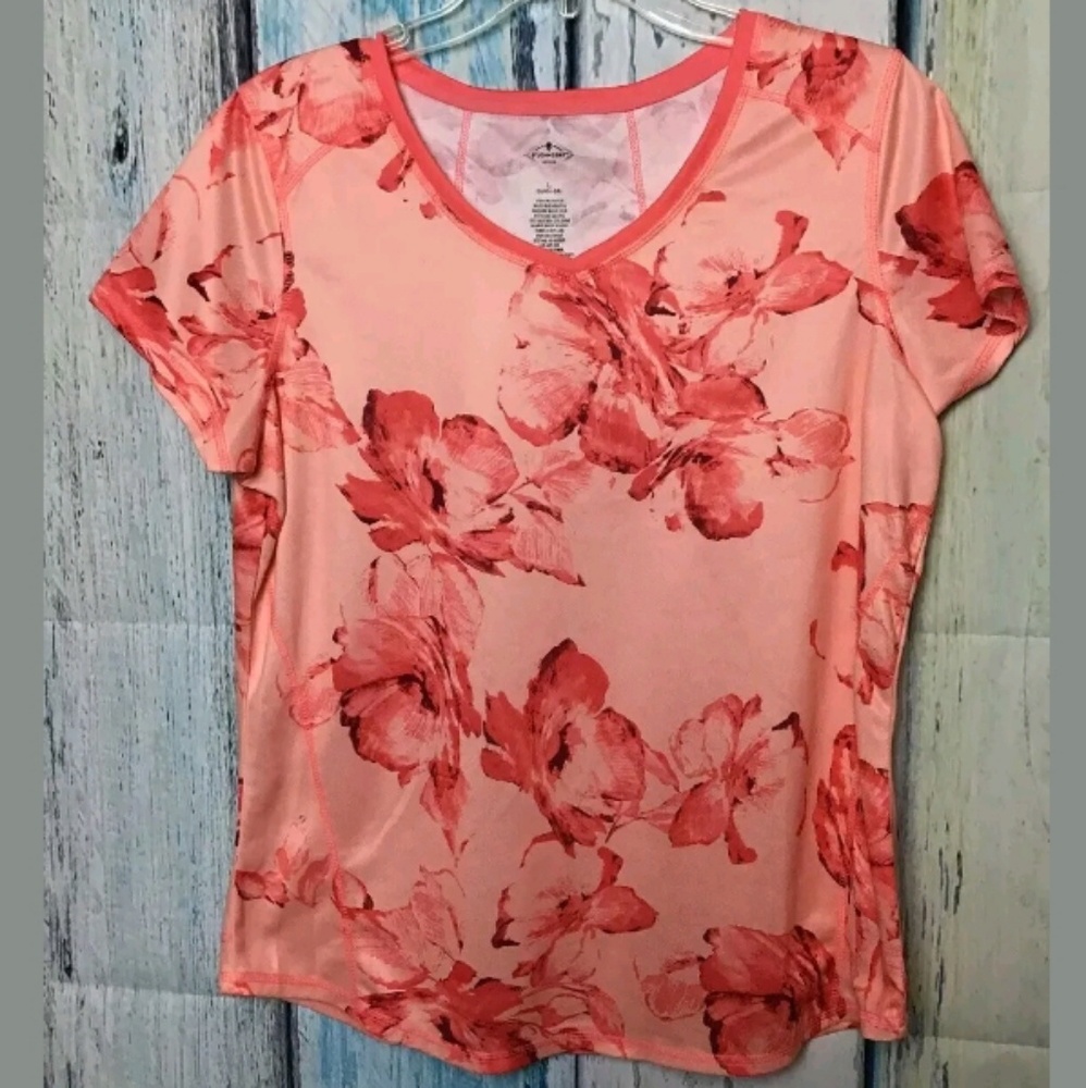 St. John's Bay Active Quick Dri Pink Top (B)